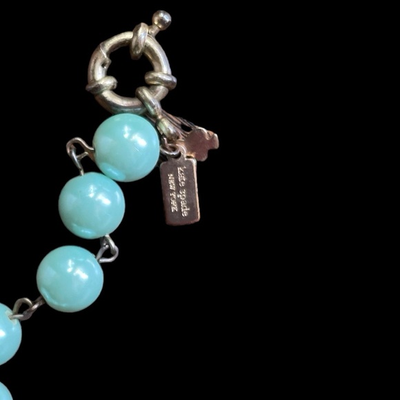 Kate Spade ♠️ Vintage Statement Necklace Mint Green - Picture 5 of 5